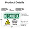 Signmission Hot Surface Sign, 10 in H x 14 in W, Aluminum, Hot Surface Do Not Touch OS-2PACK-BC-A-1014-L-10030 - alternate 6